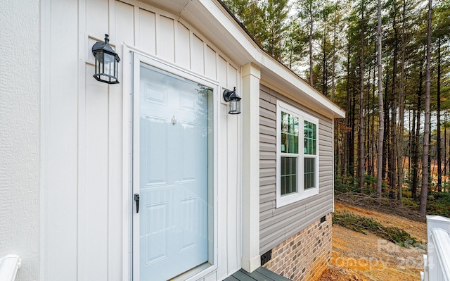 view of entrance to property