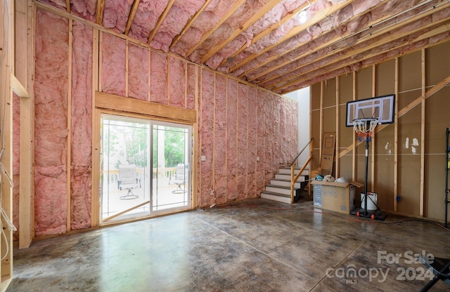 misc room featuring concrete flooring