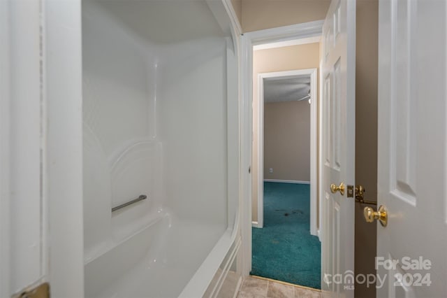 bathroom with tile floors