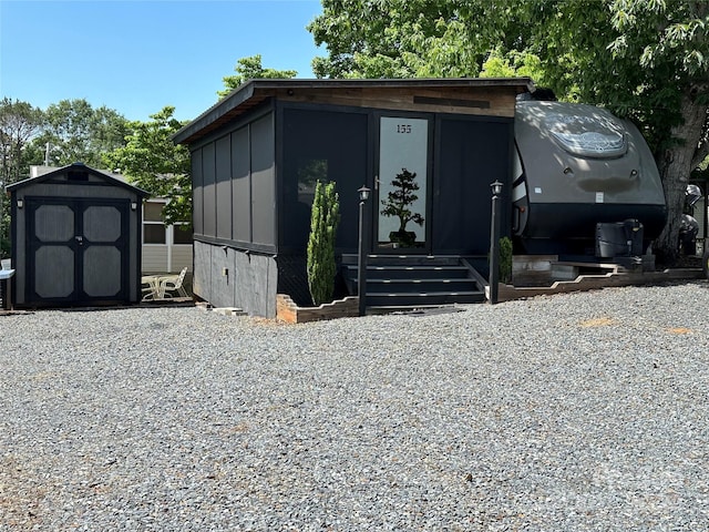 view of shed / structure