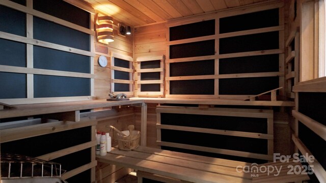 1052 Toxaway Dr, Lake Toxaway, NC 28747 - sauna featuring wood ceiling