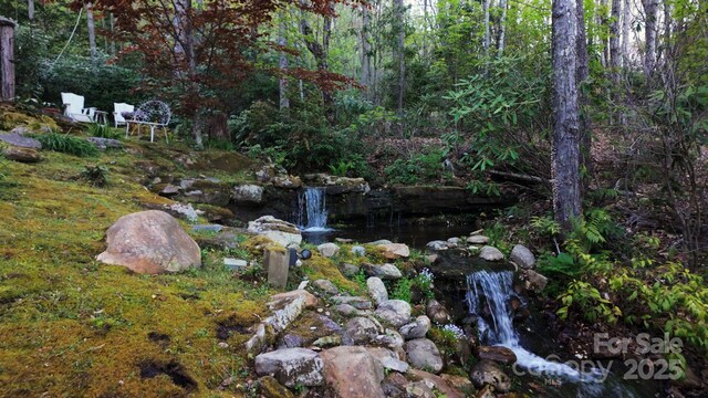 1052 Toxaway Dr, Lake Toxaway, NC 28747 - view of yard with a forest view