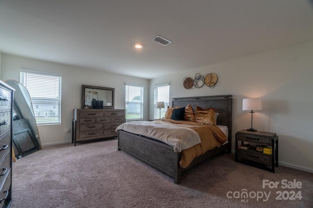 bedroom with carpet flooring