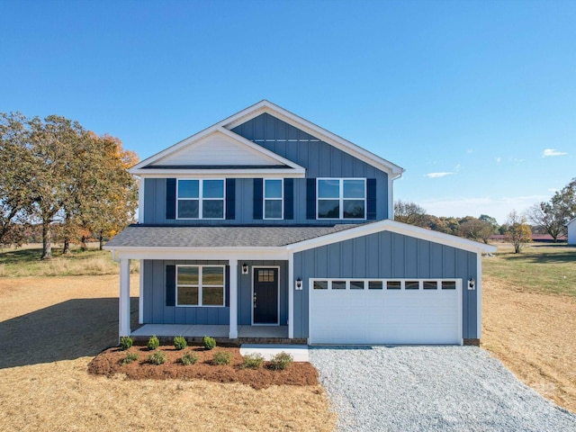 view of front of property with covered porch