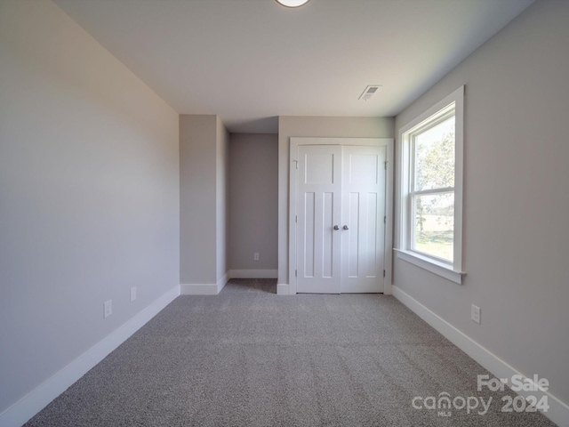 view of carpeted empty room