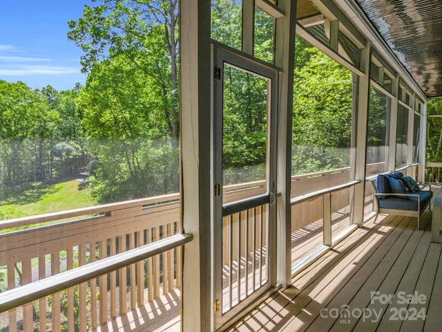 view of sunroom / solarium