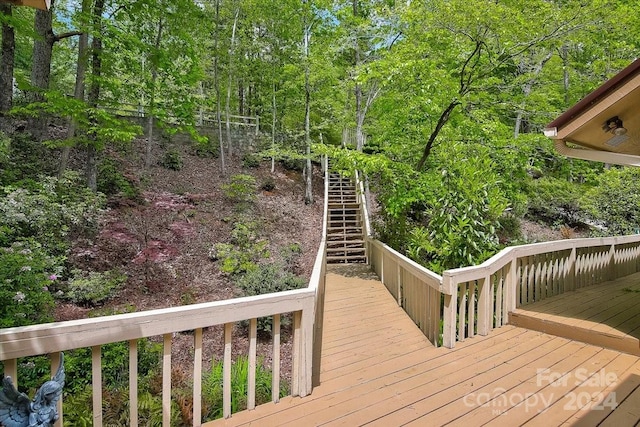 view of wooden terrace