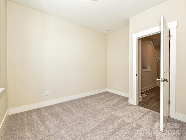 view of carpeted empty room