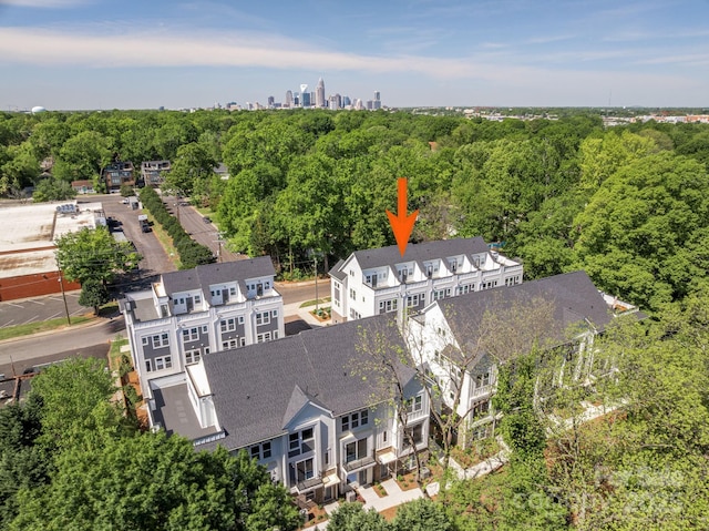 1217 E 34th St Unit Csw0316, Charlotte, NC 28205 - bird's eye view featuring a wooded view