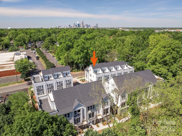 aerial view with a view of trees