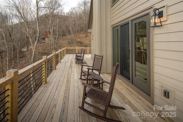 view of wooden terrace