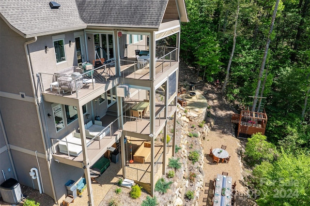 exterior space with a balcony