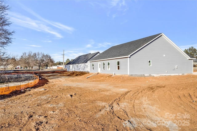 view of rear view of property