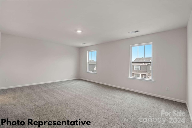 view of carpeted empty room