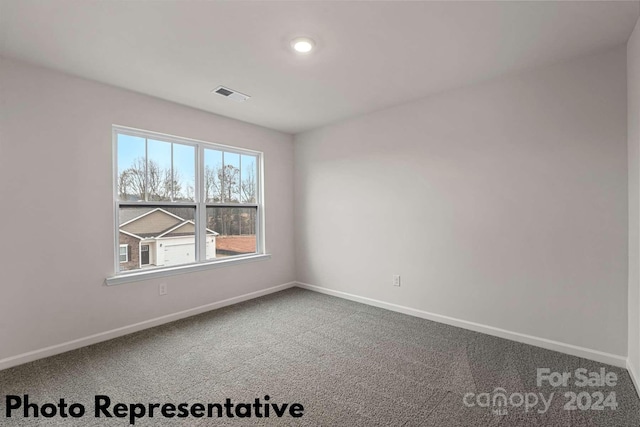 view of carpeted empty room