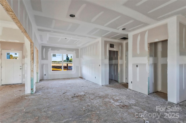 view of unfurnished living room