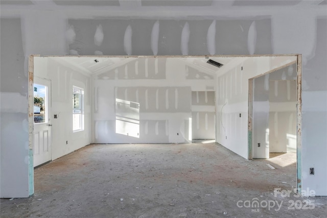 view of unfurnished living room