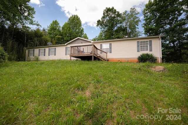 exterior space featuring a deck