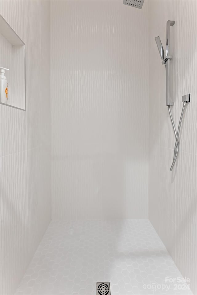 room details with a tile shower