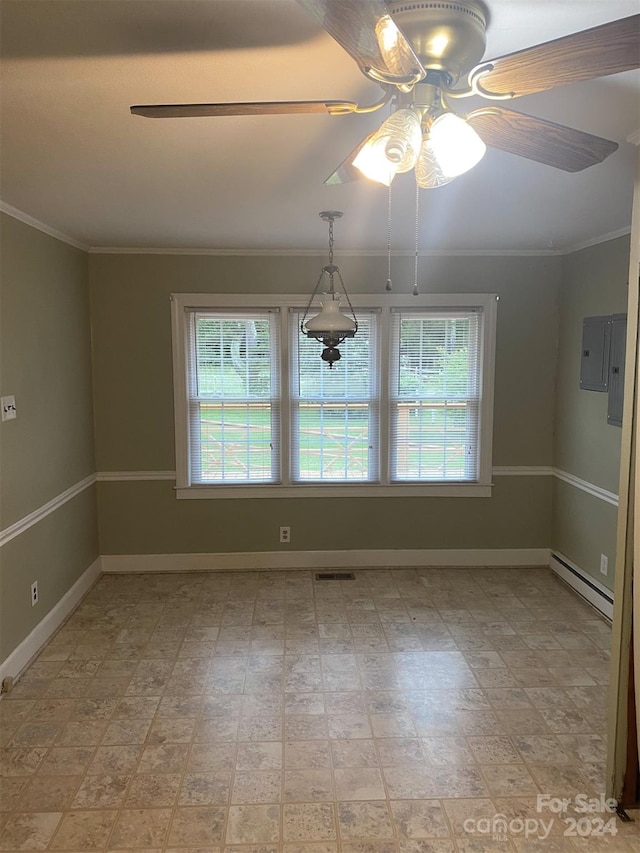 empty room with tile floors and a healthy amount of sunlight