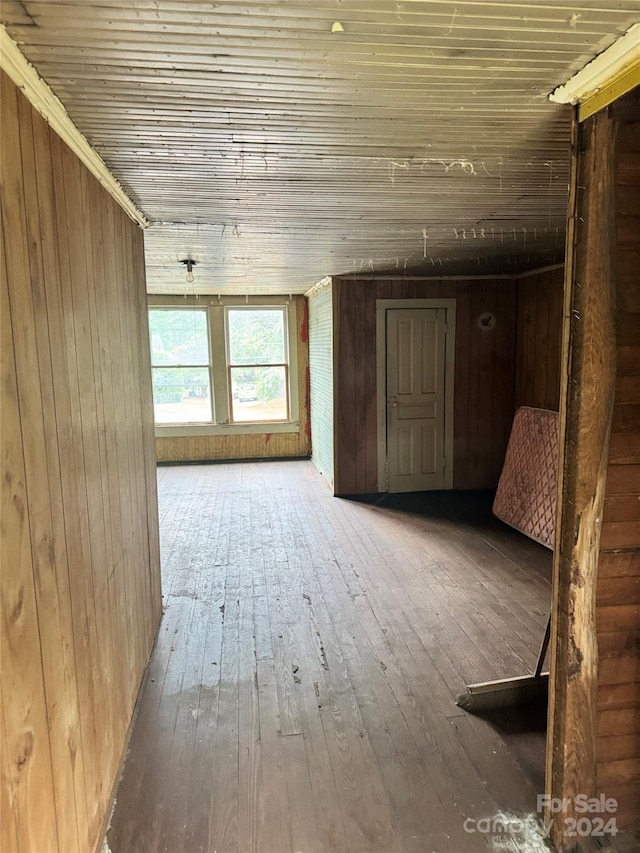 hallway featuring hardwood / wood-style floors