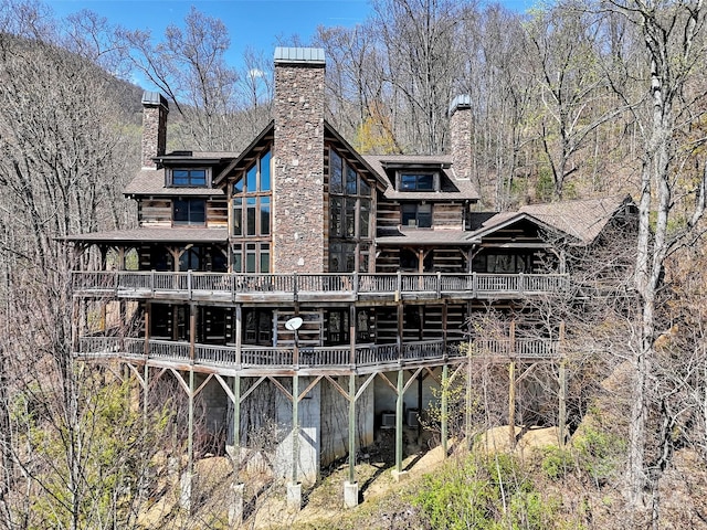 view of rear view of property