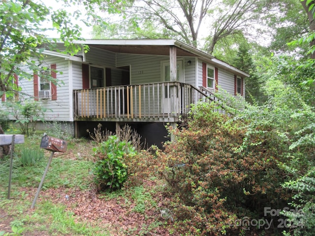 view of rear view of property