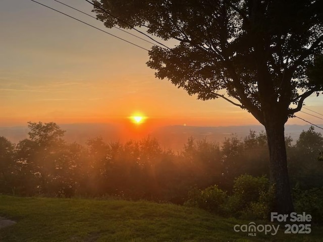 view of nature at dusk