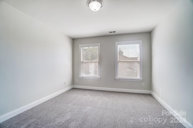 view of carpeted empty room