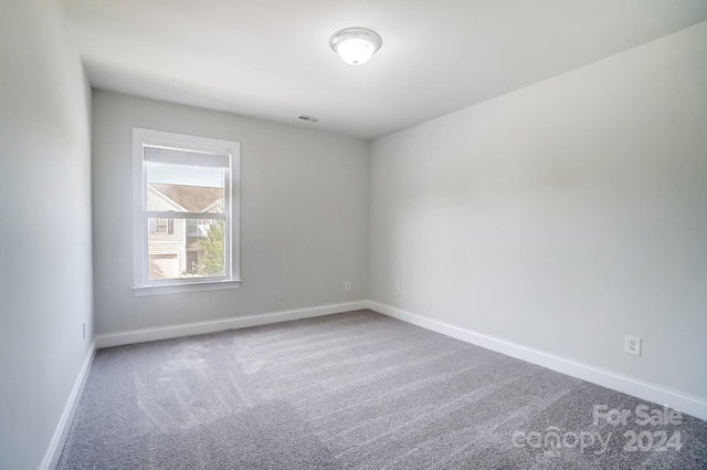 view of carpeted empty room