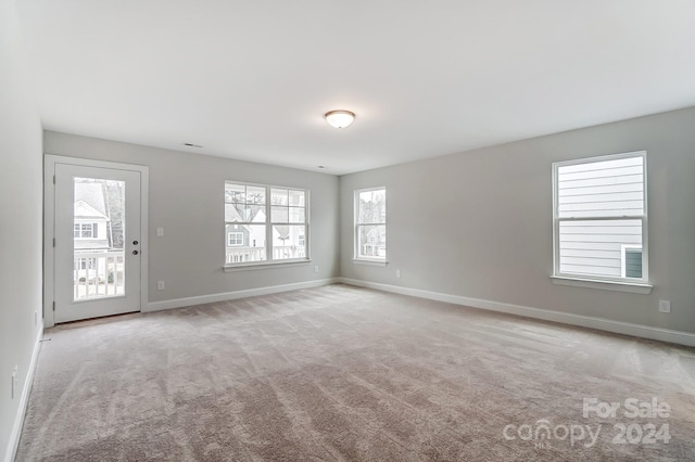 view of carpeted empty room