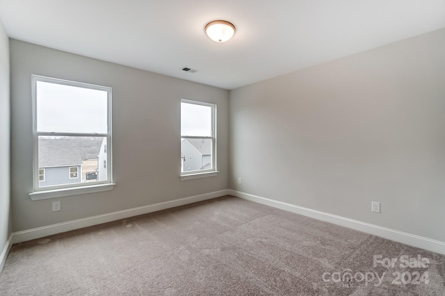 carpeted empty room with a wealth of natural light