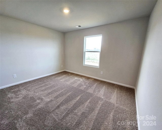 view of carpeted empty room