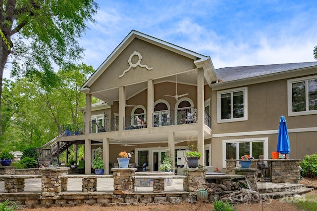 back of house featuring a patio