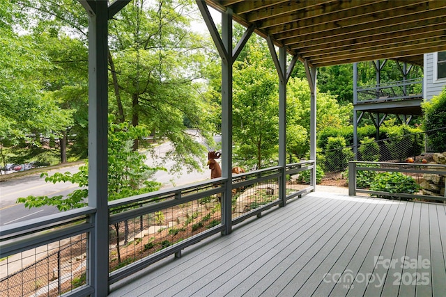 view of deck