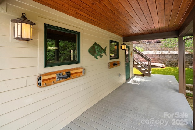 view of patio featuring covered porch