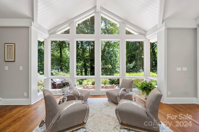 view of sunroom