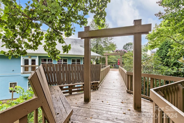 view of wooden terrace