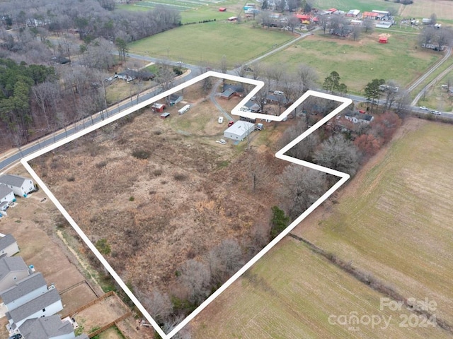 drone / aerial view featuring a rural view