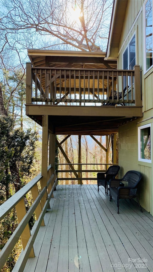 view of wooden terrace