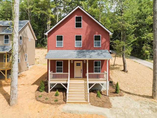 view of front facade with a porch