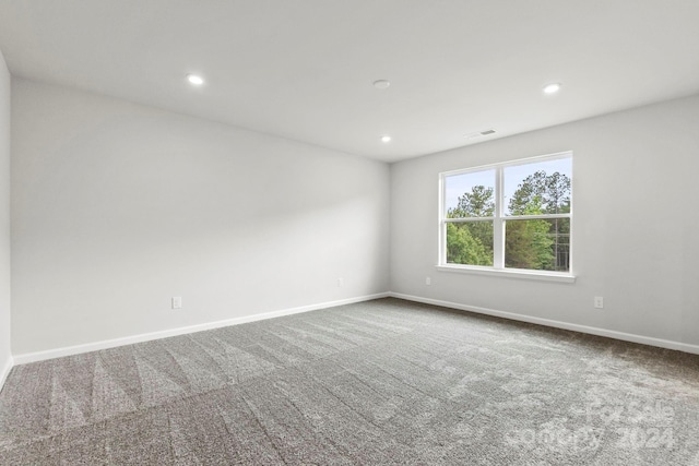 view of carpeted empty room