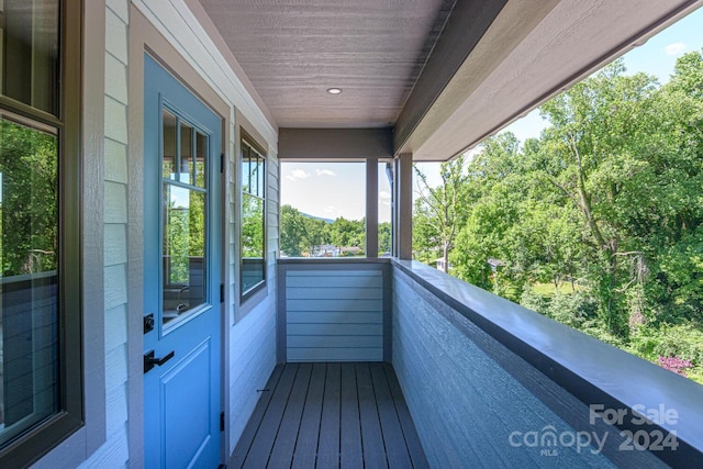 view of balcony