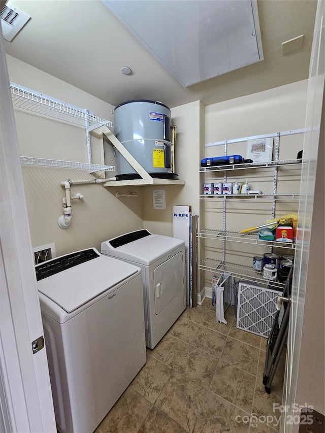 laundry room featuring independent washer and dryer