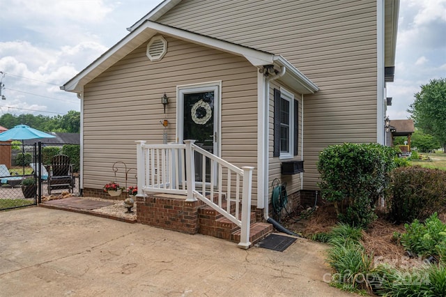 view of entrance to property