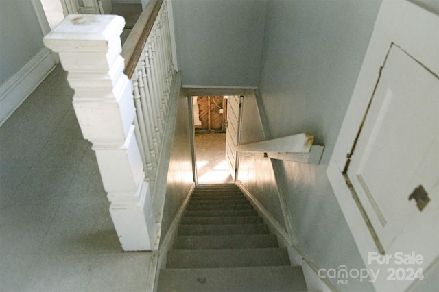 view of staircase