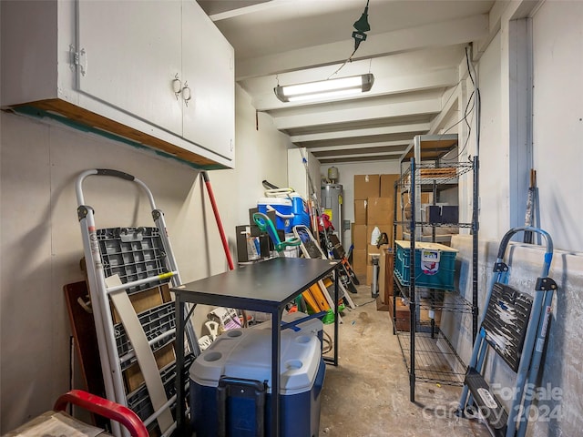 interior space with water heater