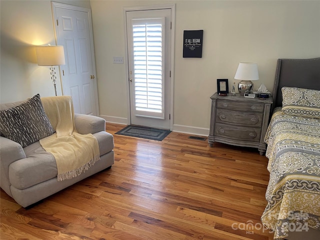 living room featuring hardwood / wood-style floors