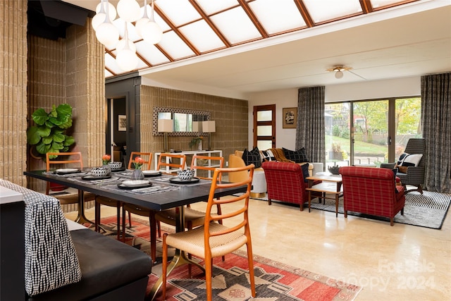 view of dining area