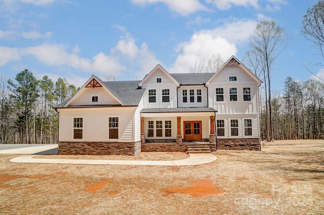 view of front of home featuring a porch